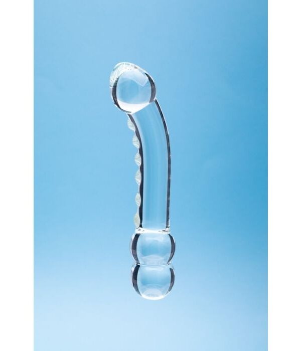 Clarity Celestial Ridge Double-Ended Glass Dildo - Image 3