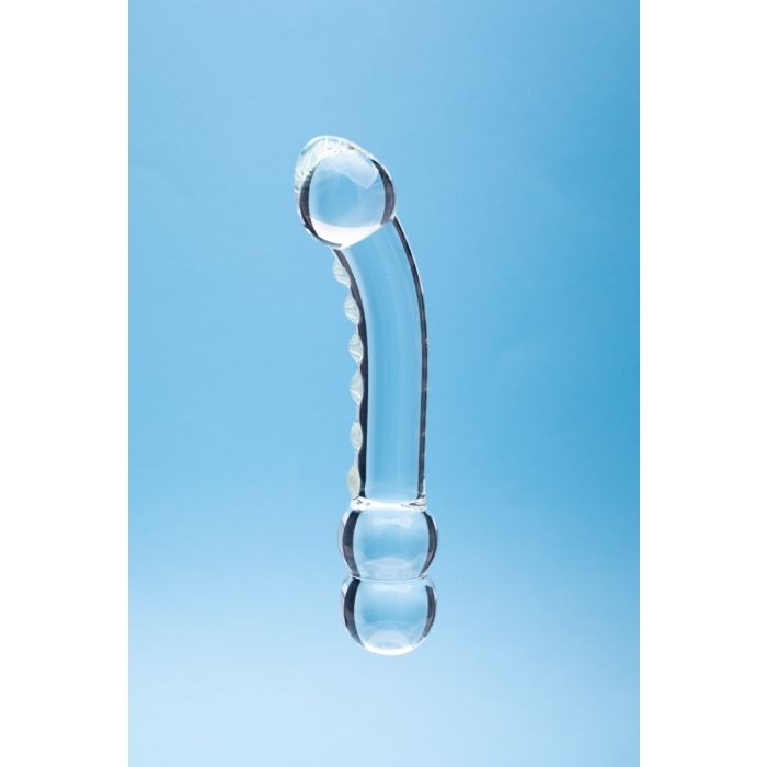 Clarity Celestial Ridge Double-Ended Glass Dildo - Image 3