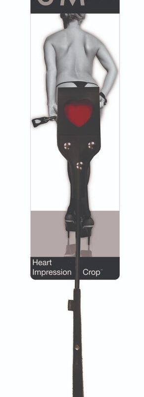 Sex & Mischief Heart Impression Crop in its retail packaging