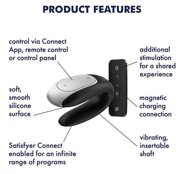 Alternative view of Satisfyer Double Fun Couples Vibrator