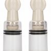 Pumped medium nipple pump set - two clear twist suction cups