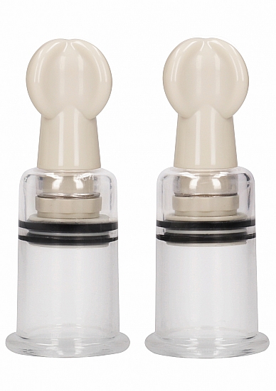 Pumped medium nipple pump set - two clear twist suction cups