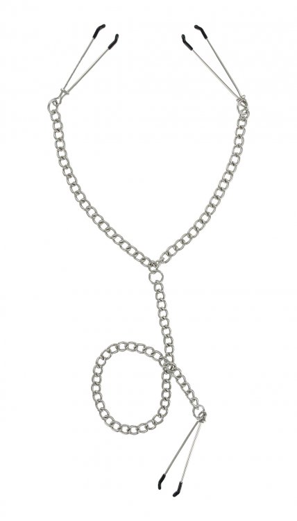 Master Series Anais nipple and clit clamps joined by a silver chain