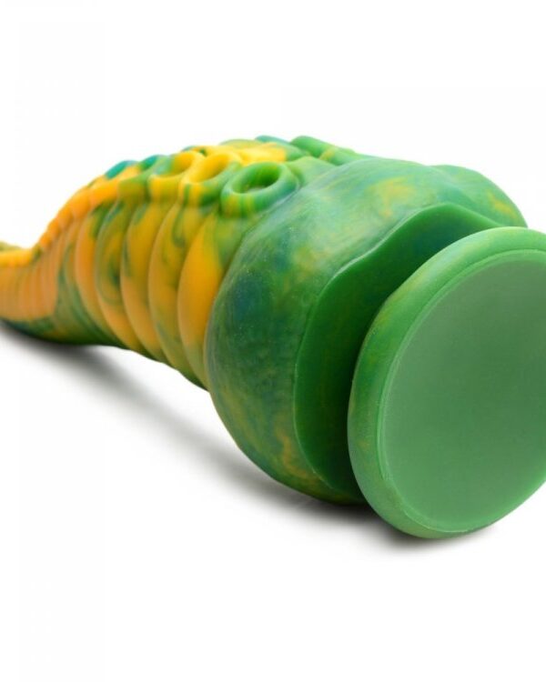 Monstropus tentacle dildo showing its large round suction cup base
