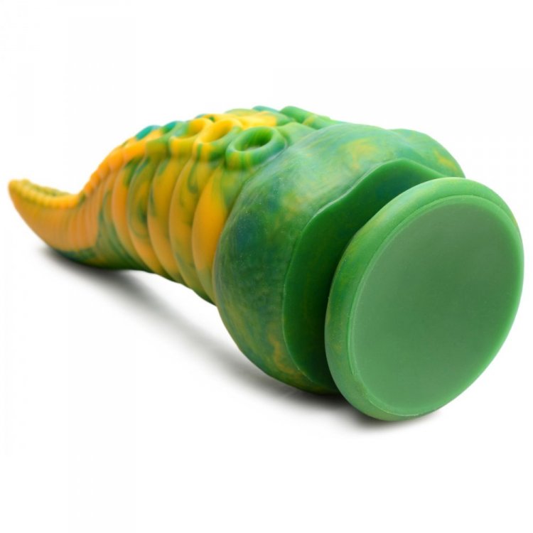Monstropus tentacle dildo showing its large round suction cup base