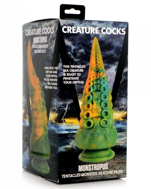Monstropus octopus dildo in its Creature Cocks retail box