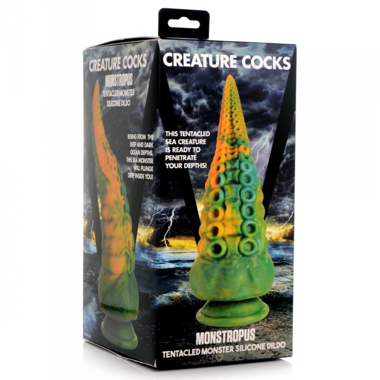 Monstropus octopus dildo in its Creature Cocks retail box