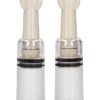 Pumped small nipple pump set - two clear twist suction cups