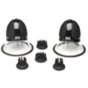 Size Matters rotating nipple suckers - two black suction cups with four silicone nub attachments