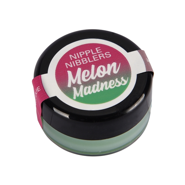 Nipple Nibblers Cool Tingle Balm in Melon Madness, closed 3g pot