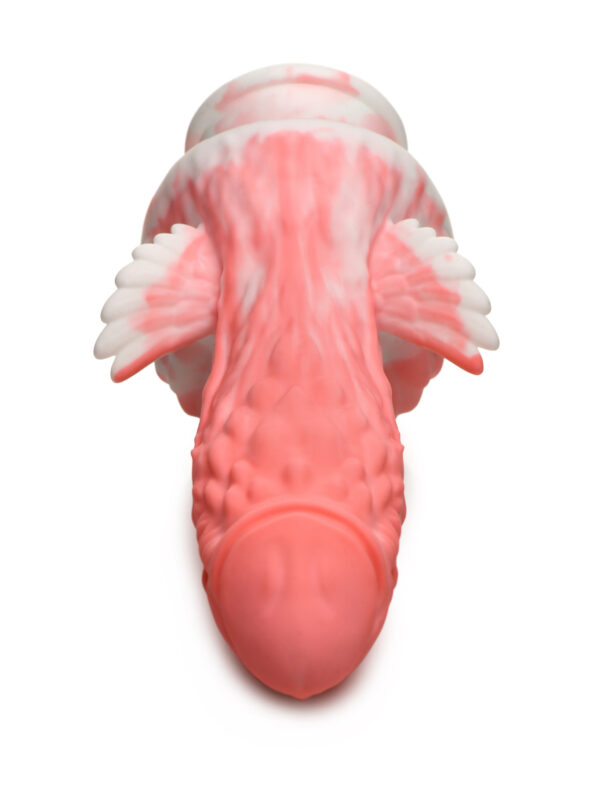 Top-down view of the Pegasus Pecker tip with its wings and suction base behind
