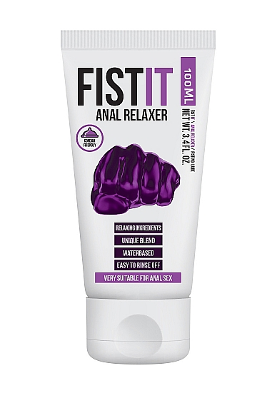 Fist It Anal Relaxer 100ml squeeze tube with purple fist label