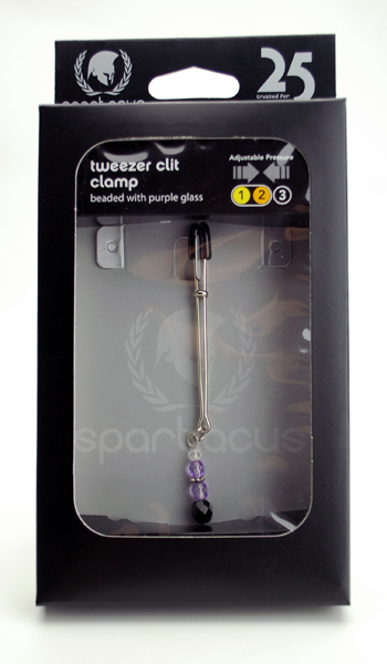 Spartacus tweezer clit clamp in its retail box