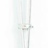 Purple Spartacus tweezer clit clamp with crystal bead dangle and black rubber tips