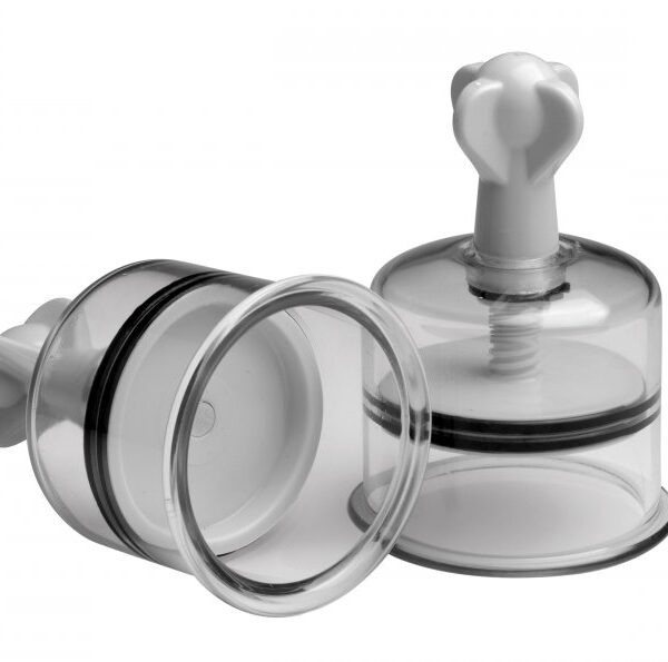 Size Matters XL breast sucker on its side showing the wide 2.25 inch opening