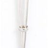 Pink Spartacus tweezer clit clamp with crystal bead dangle and black rubber tips