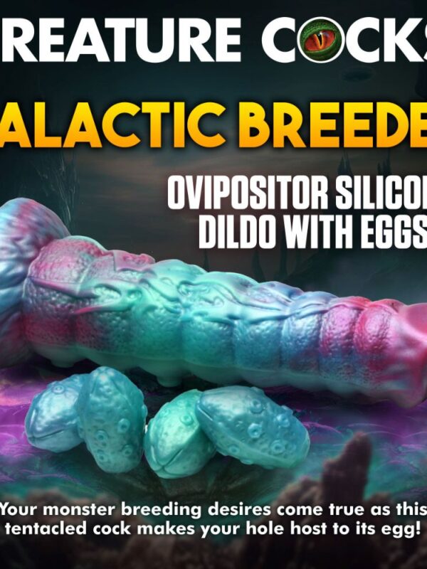 Galactic Breeder ovipositor dildo with eggs feature graphic