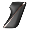 Satisfyer Traveler black air-pulse clitoral stimulator, side view