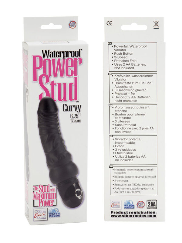 WTPSE083602Waterproof Power Stud Curvy Dong Vibrator 4