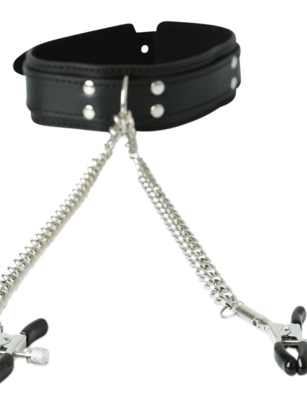 Premium Collar W/ Nipple Clamp- spicygear.com