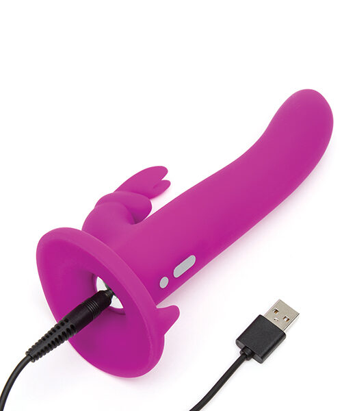 Happy Rabbit Rechargeable Vibrating Strap On Harness Set 2 | spicygear.com