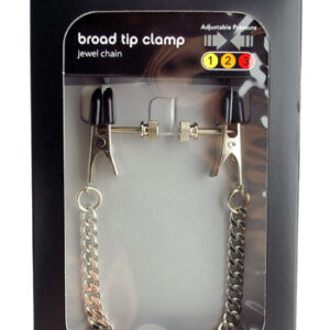 Adjustable Nipple Clamps with Broad Tip Clamps and Jewel Chain from spicygear.com