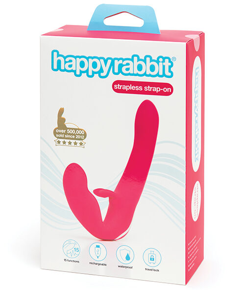 Happy Rabbit Rechargeable Vibrating Strapless Strap On box