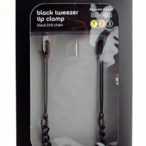 Black Tweezer Clamp W/link Chain- spicygear.com