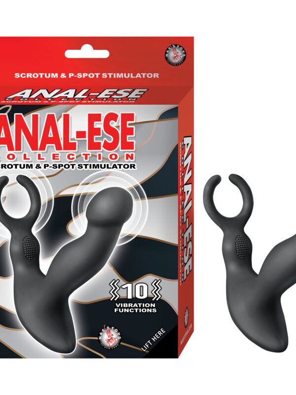 Anal-ese Collection Scrotum & P-spot Stimulator Black
