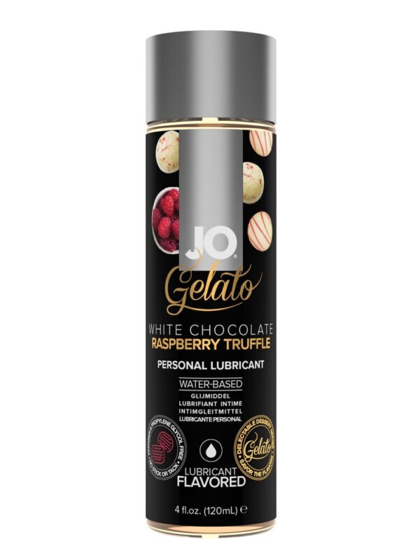 Jo Gelato White Chocolate Raspberry Truffle Water Based Oz