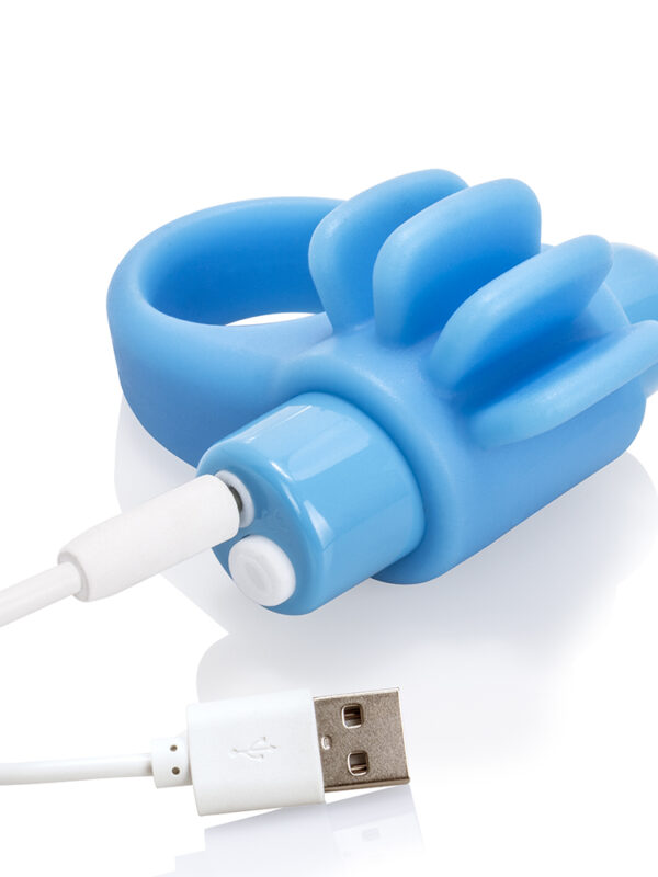 Screaming O Charged Skooch Vooom Vibrating Ring Blue 3