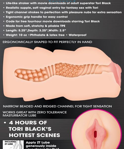 Tori Black Realistic Vagina Stroker