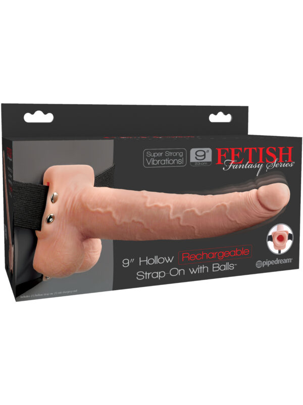 Fetish Fantasy In Hollow Rechargeable Strap-on W/ Balls
