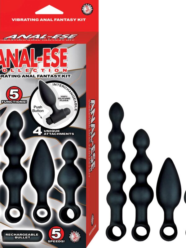 Anal-ese Collection Vibrating Anal Fantasy Kit Black