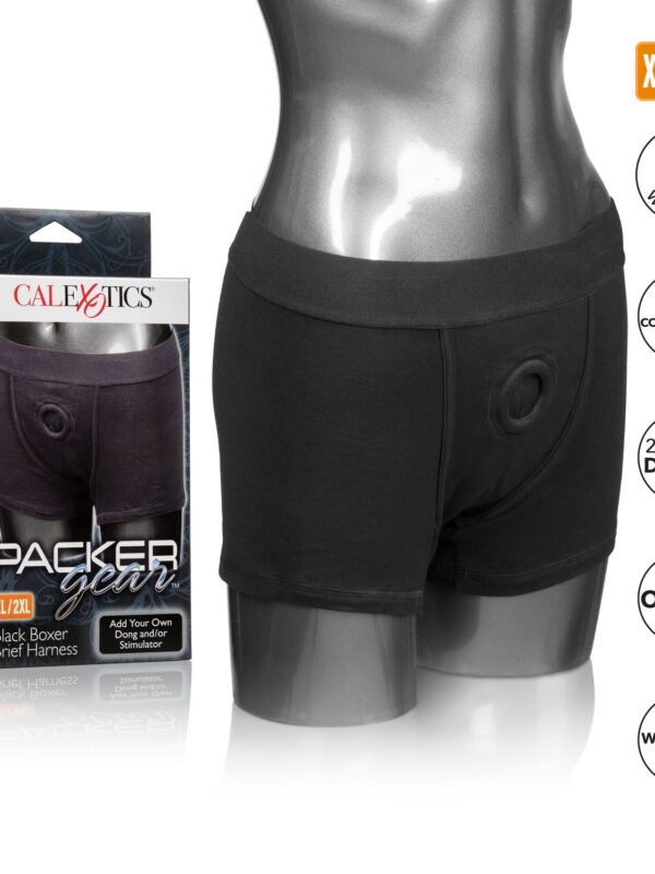 Packer Gear Black Boxer Brief Harness