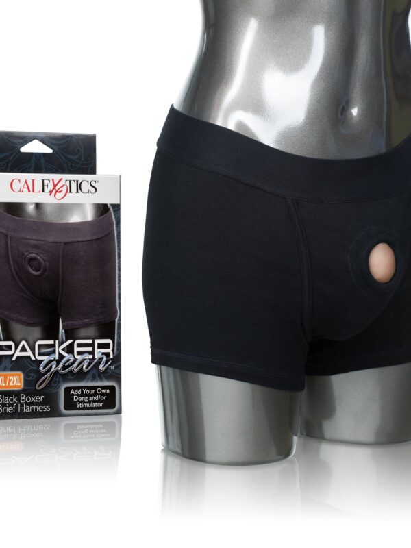 Packer Gear Black Boxer Brief Harness