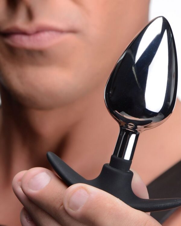 Master Series Dark Invader Metal & Silicone Anal Plug
