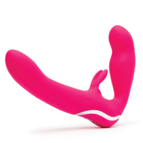 Happy Rabbit Rechargeable Vibrating Strapless Strap On USB charger