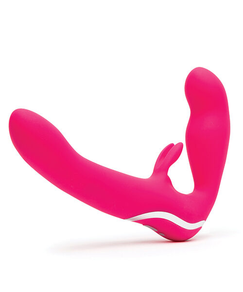 Happy Rabbit Rechargeable Vibrating Strapless Strap On USB charger