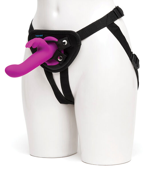 Happy Rabbit Rechargeable Vibrating Strap On Harness Set 2 | spicygear.com