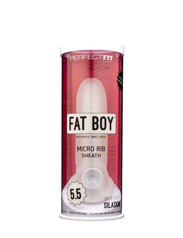 Perfect Fit Fat Boy Micro Ribbed Sheath Clear
