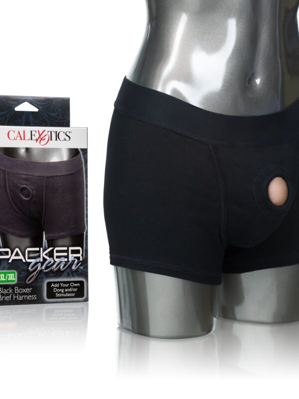 Packer Gear Black Boxer Brief Harness