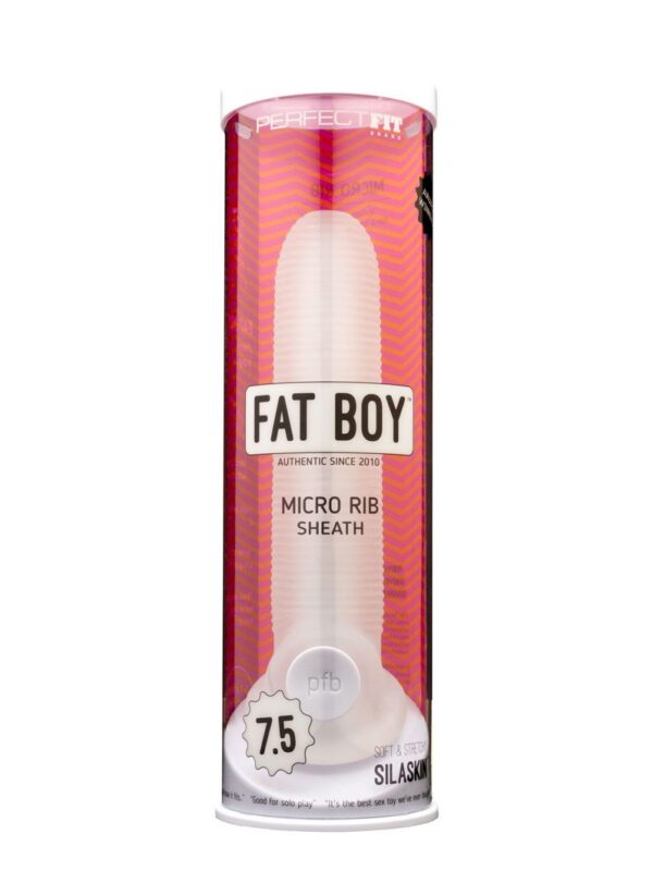 Perfect Fit Fat Boy Micro Ribbed Sheath Clear