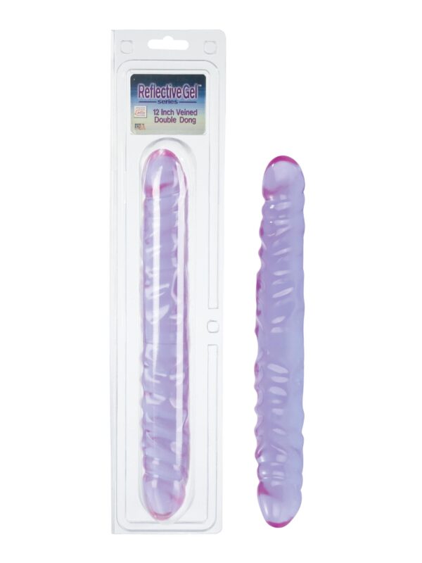 Reflective Gel Veined Double Dong