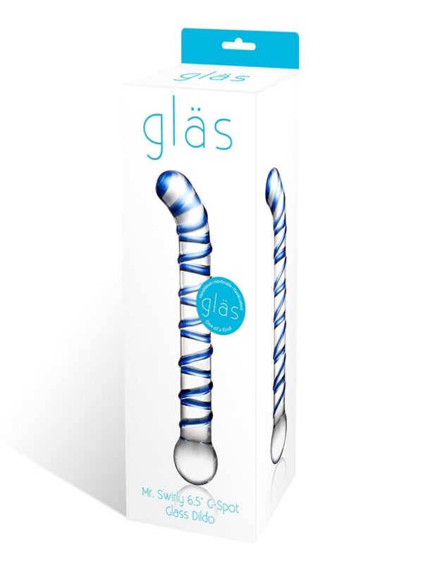 Glas Mr. Swirly 6.5 G-spot Glass Dildo "