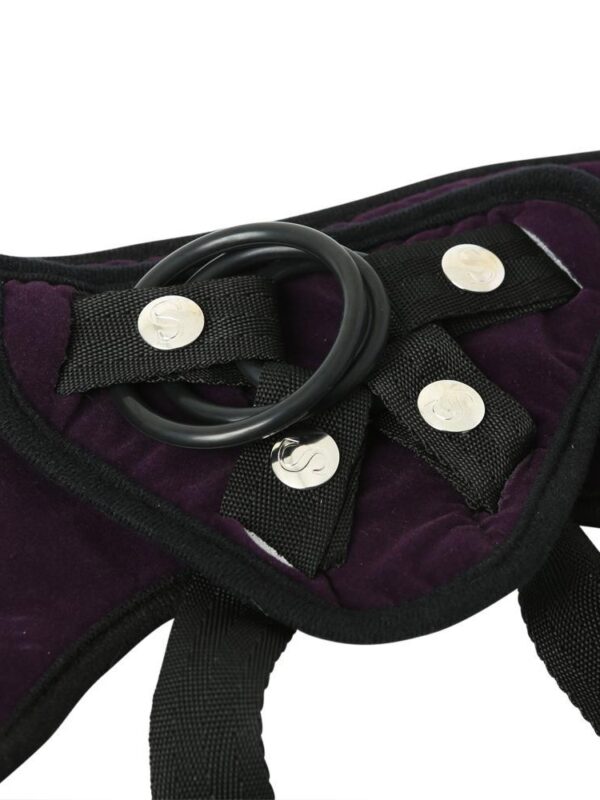 Purple Lush Strap On Harness