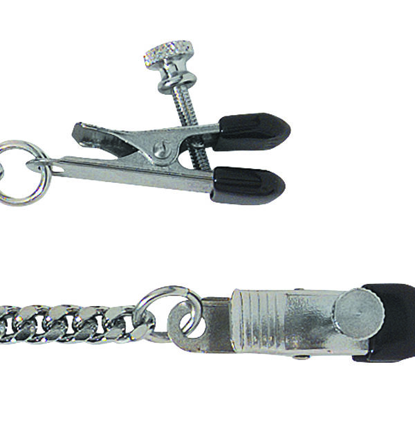 Adjustable Nipple Clamps with Broad Tip Clamps and Jewel Chain from spicygear.com