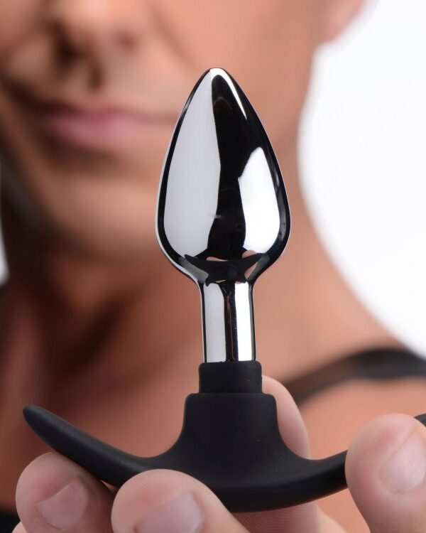 Master Series Dark Invader Metal & Silicone Anal Plug