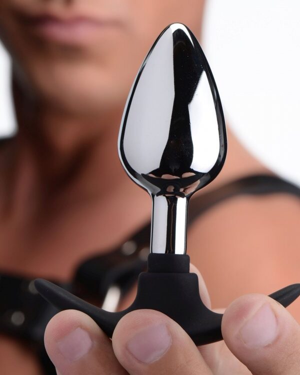 Master Series Dark Invader Metal & Silicone Anal Plug