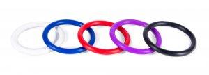 Nitrile Cock Rings Rainbow